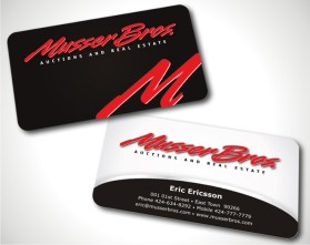 Business Card & Stationery Design entry 370536 submitted by skyford412 to the Business Card & Stationery Design for Musser Bros. Inc. / www.mbauction.com run by ssmusser