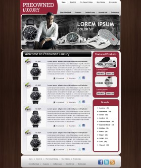 Web Design Entry 373001 submitted by nerdcreatives to the contest for Pre-owned Luxury run by preownedluxury
