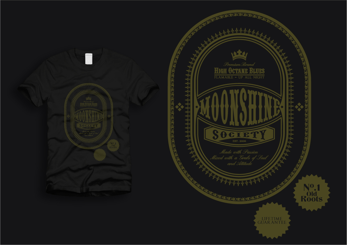 T-Shirt Design entry 375778 submitted by bar to the T-Shirt Design for Moonshine Society run by moonshinesociety