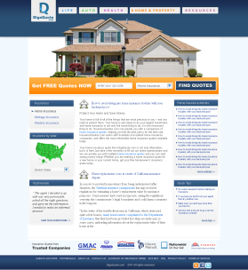 Web Design entry 378720 submitted by HisEye4Dezign to the Web Design for Insurance Quote Comparison Website run by webwurks