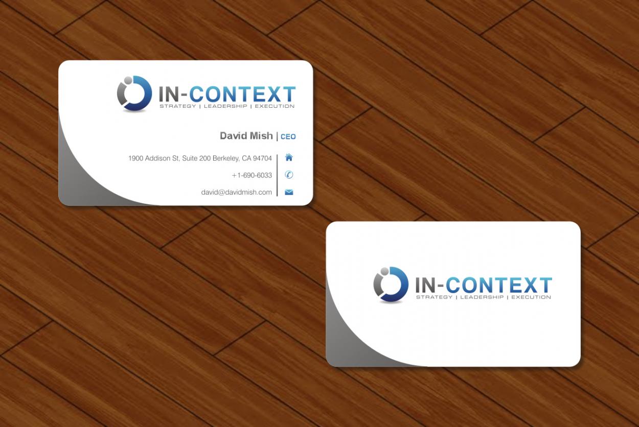 Business Card & Stationery Design entry 382267 submitted by nerdcreatives to the Business Card & Stationery Design for In-Context run by DMish