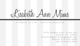 Business Card & Stationery Design entry 384429 submitted by adyyy to the Business Card & Stationery Design for Law Office of Lisabeth Ann Mims run by Lisabeth Mims