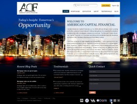 Web Design entry 384459 submitted by dzengy to the Web Design for AMERICAN CAPITAL FINANCIAL run by braydon60