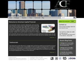 Web Design entry 384460 submitted by gautam to the Web Design for AMERICAN CAPITAL FINANCIAL run by braydon60