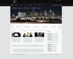 Web Design entry 384470 submitted by gautam to the Web Design for AMERICAN CAPITAL FINANCIAL run by braydon60