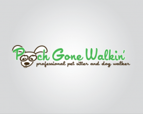 Logo Design entry 390501 submitted by borzoid to the Logo Design for Pooch Gone Walkin\\\'  run by michelleo