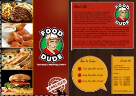 Brochure Design entry 397996 submitted by cvvarun to the Brochure Design for Food Dude Restaurant Delivery Service LLC run by nineteen19