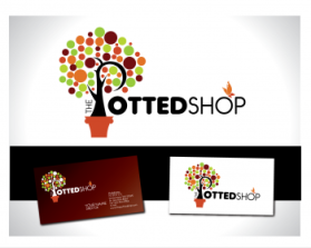 Logo Design entry 403172 submitted by Lifedrops to the Logo Design for The Potted Shop run by DesignsbyElizabeth