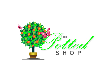 Logo Design entry 403173 submitted by greycrow to the Logo Design for The Potted Shop run by DesignsbyElizabeth