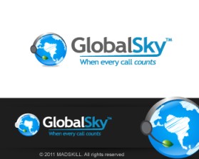 Logo Design entry 407558 submitted by madskill to the Logo Design for Global Sky Inc run by globalsky