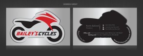 Business Card & Stationery Design entry 409795 submitted by nerdcreatives to the Business Card & Stationery Design for Bailey's Cycles Inc. Busiess Cards  run by tango4kevin