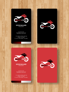 Business Card & Stationery Design Entry 409800 submitted by chaksarts to the contest for Bailey's Cycles Inc. Busiess Cards  run by tango4kevin