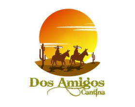 Logo Design entry 419878 submitted by Mako4x4 to the Logo Design for Dos Amigos Cantina run by pattymelt101