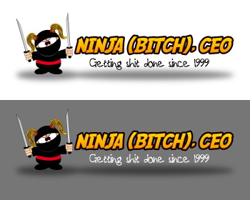 Logo Design entry 423628 submitted by Skebab to the Logo Design for Ninja (Bitch), CEO run by ninjaceo