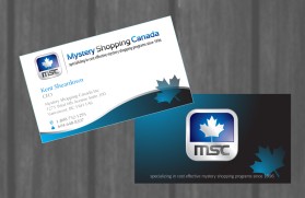 Business Card & Stationery Design entry 424745 submitted by adyyy to the Business Card & Stationery Design for Mystery Shopping Canada - Business Cards/Stationery run by MSCI