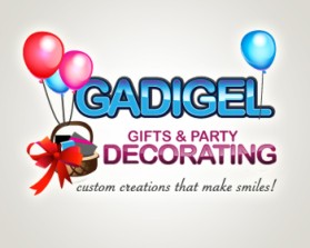 Logo Design entry 425075 submitted by hidra to the Logo Design for GADIGEL GIFTS N PARTY DECORATING LLC run by gadigel