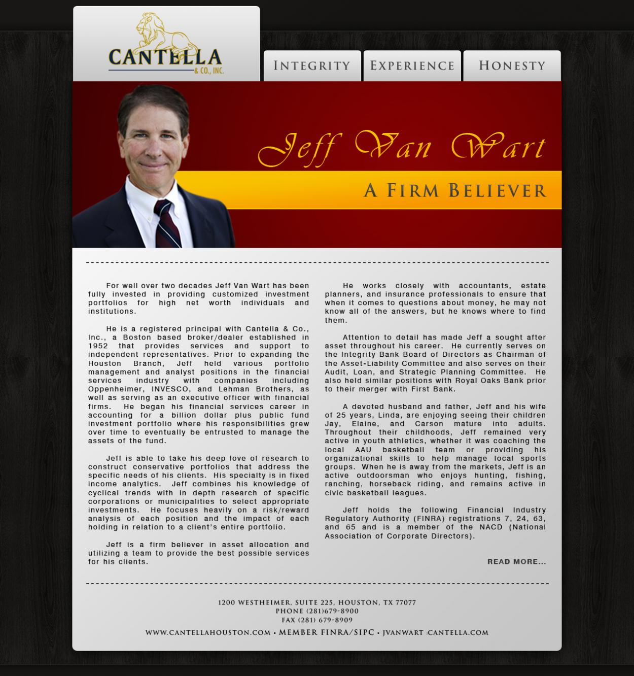 Brochure Design entry 426715 submitted by lyrad to the Brochure Design for Cantella & Co., Inc. run by jmf