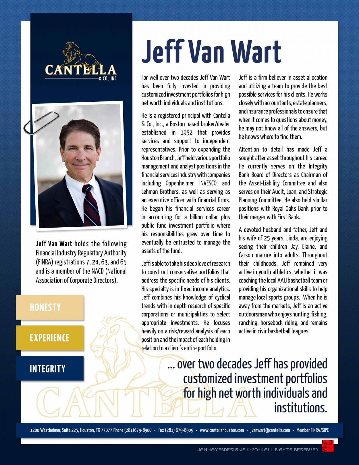 Brochure Design entry 426715 submitted by JanMayer to the Brochure Design for Cantella & Co., Inc. run by jmf