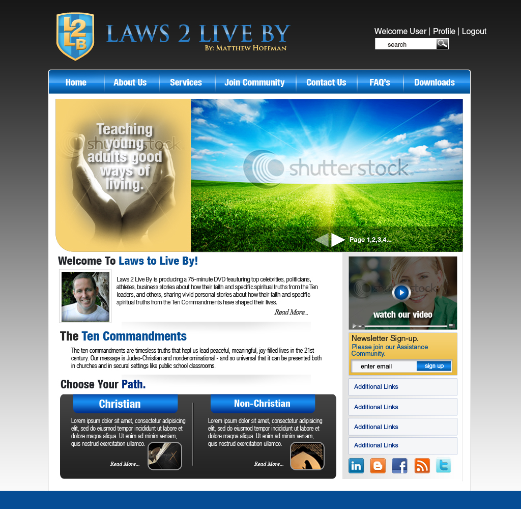 Web Design entry 440173 submitted by leighanne