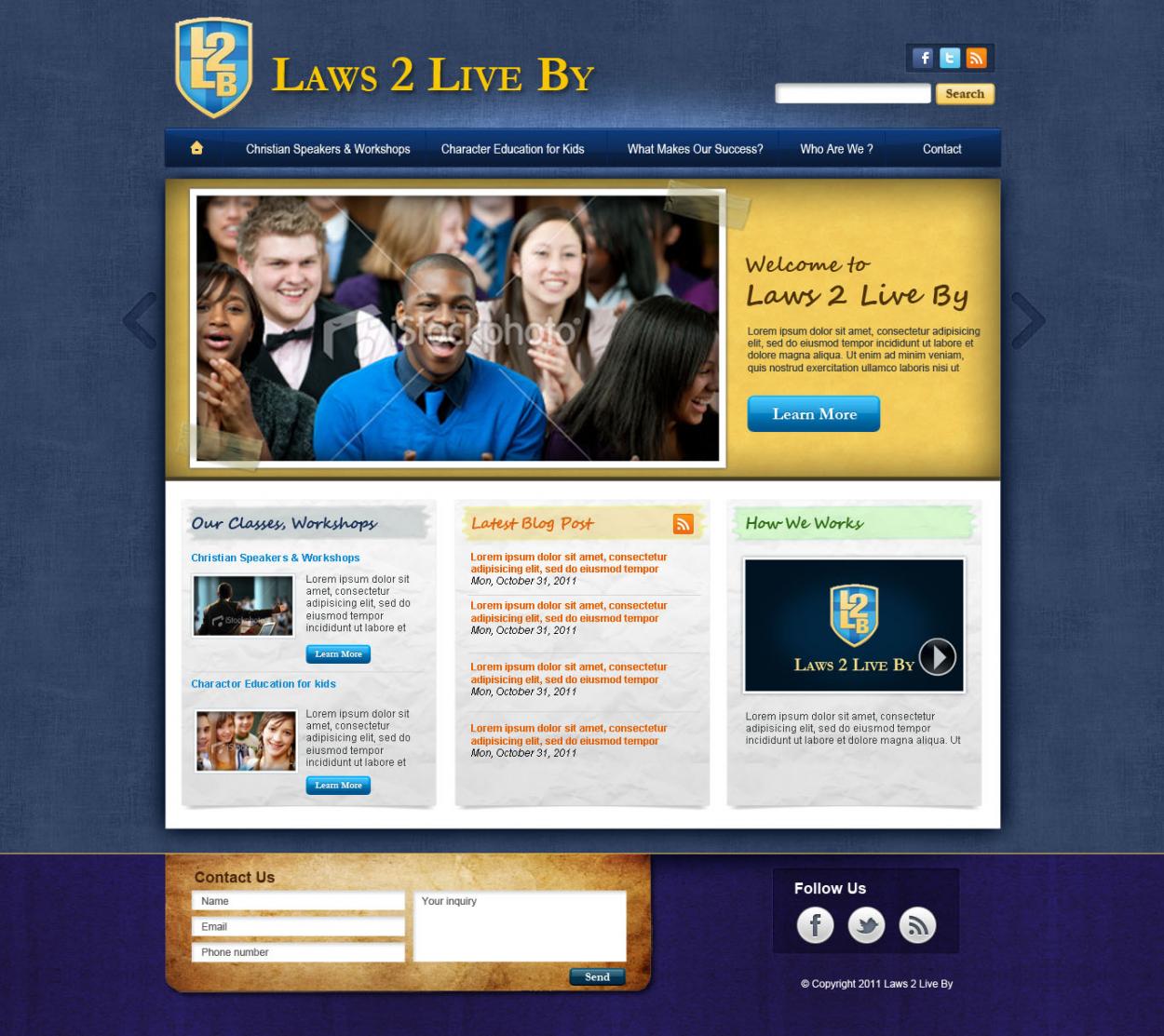 Web Design entry 440843 submitted by skdesigns