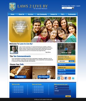 Web Design entry 427507 submitted by leighanne to the Web Design for Laws2LiveBy.org run by gemaffair