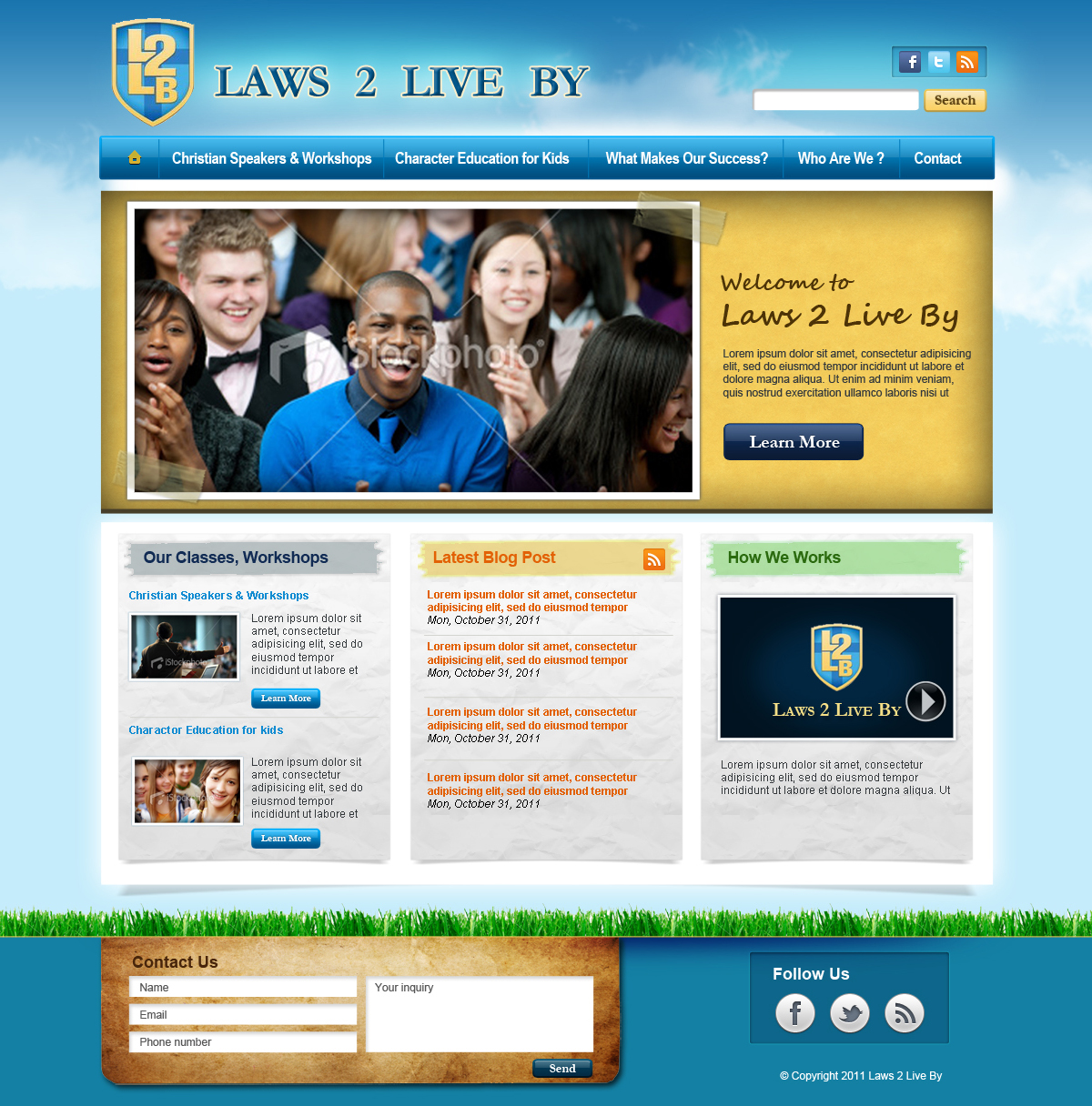 Web Design entry 440976 submitted by skdesigns