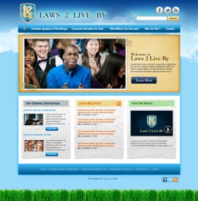 Web Design entry 427509 submitted by leighanne to the Web Design for Laws2LiveBy.org run by gemaffair