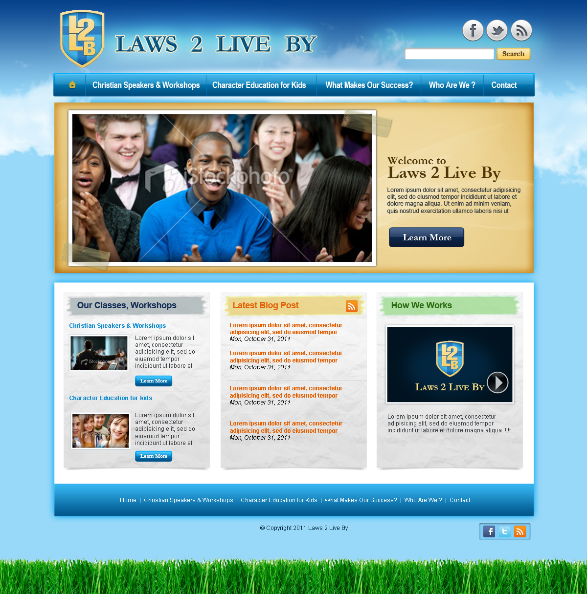 Web Design entry 441004 submitted by skdesigns