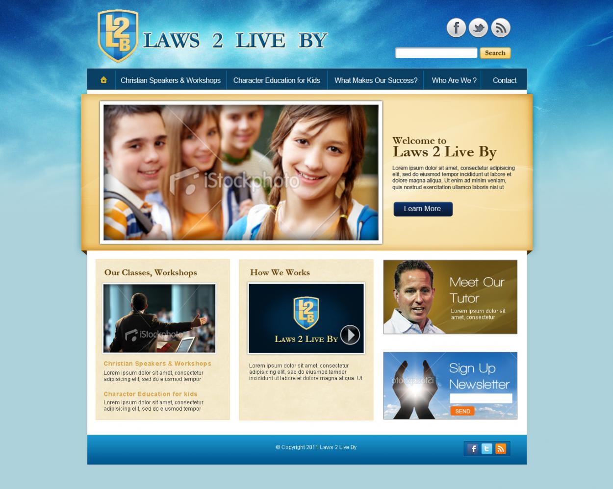 Web Design entry 441162 submitted by skdesigns
