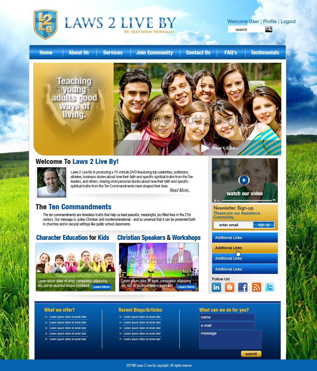 Web Design entry 441249 submitted by leighanne