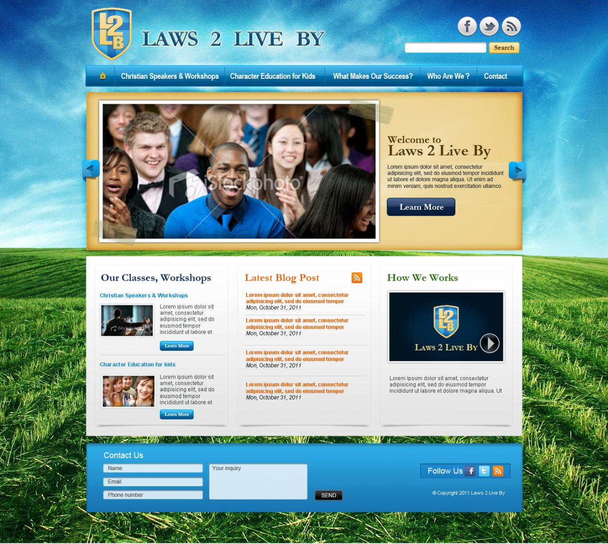 Web Design entry 441322 submitted by skdesigns