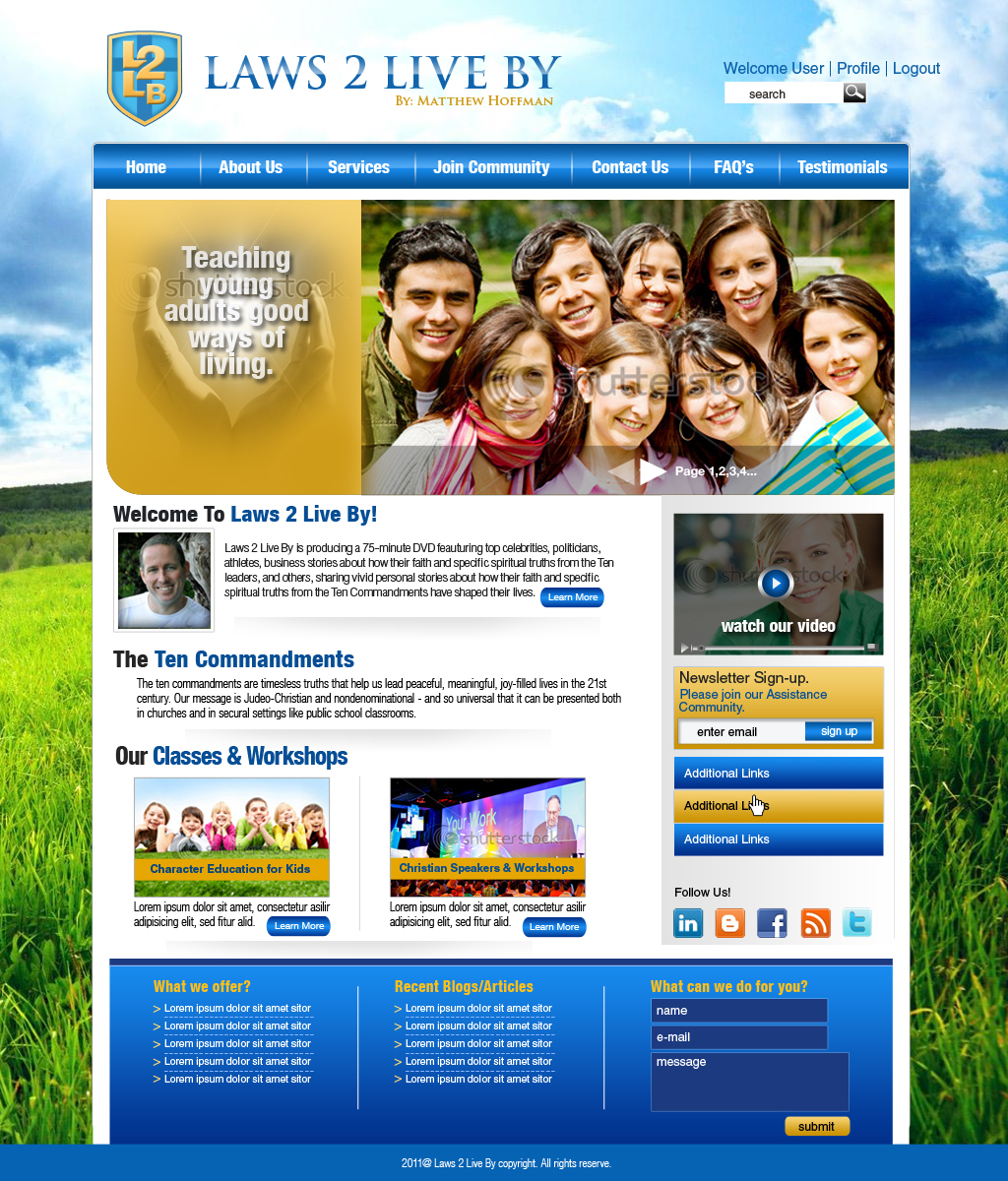 Web Design entry 441354 submitted by leighanne
