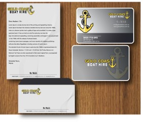 Business Card & Stationery Design entry 432998 submitted by skyford412 to the Business Card & Stationery Design for Gold Coast Boat Hire Pty Ltd run by gcboathire