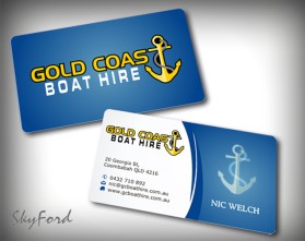 Business Card & Stationery Design entry 433000 submitted by skyford412 to the Business Card & Stationery Design for Gold Coast Boat Hire Pty Ltd run by gcboathire
