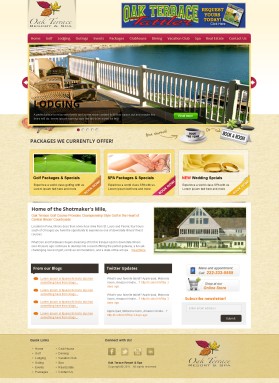 Web Design entry 438950 submitted by brandasaur to the Web Design for http://oakterraceresort.com/ run by aw1836