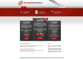 Web Design entry 443511 submitted by stormfactory to the Web Design for ScreenConnect run by elsitech