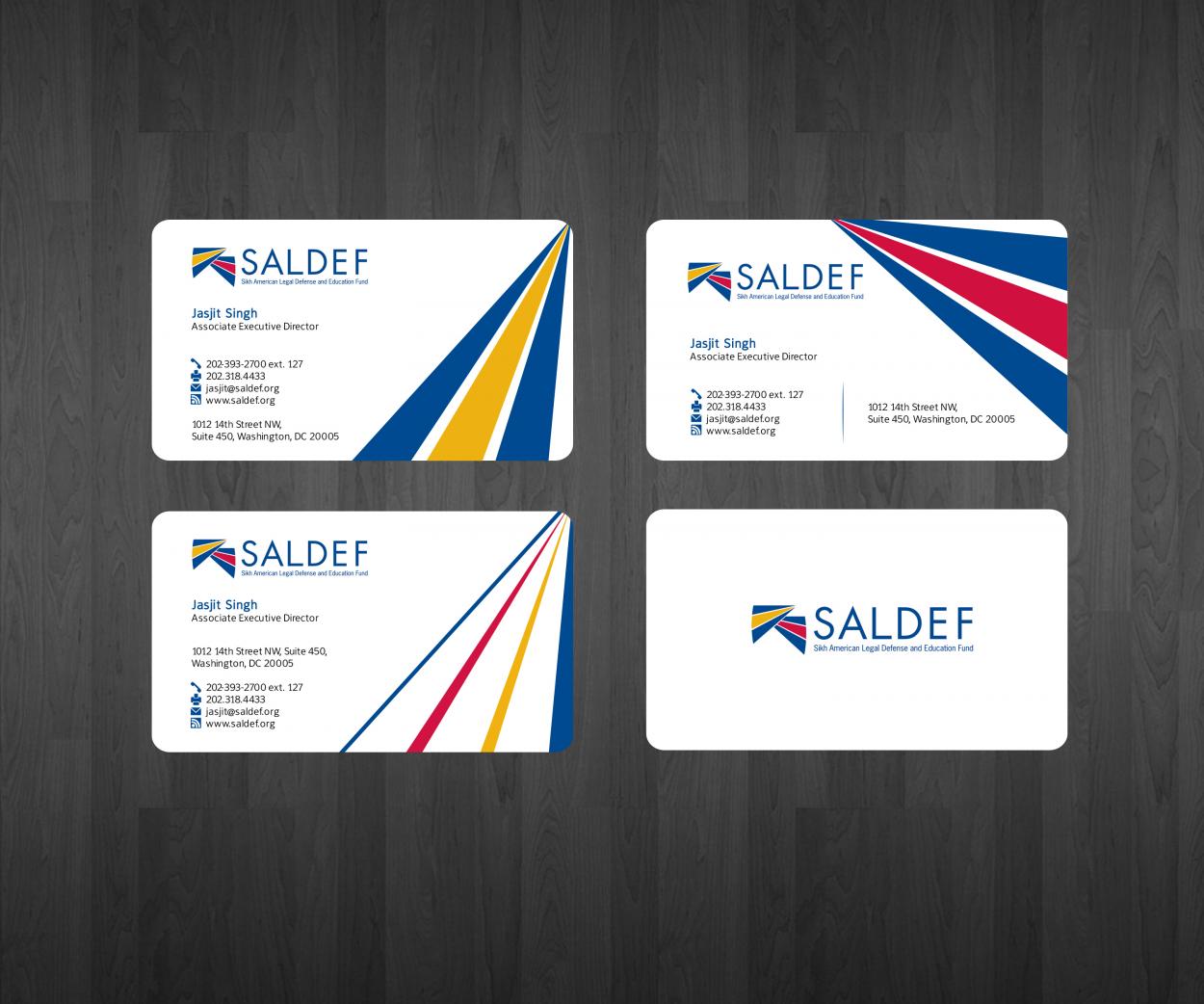 Business Card & Stationery Design entry 443824 submitted by adyyy to the Business Card & Stationery Design for SALDEF (www.saldef.org) run by saldef