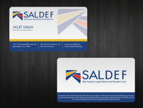 Business Card & Stationery Design entry 443864 submitted by skyford412 to the Business Card & Stationery Design for SALDEF (www.saldef.org) run by saldef