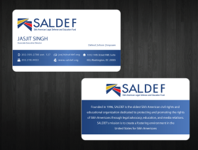 Business Card & Stationery Design entry 443876 submitted by skyford412 to the Business Card & Stationery Design for SALDEF (www.saldef.org) run by saldef