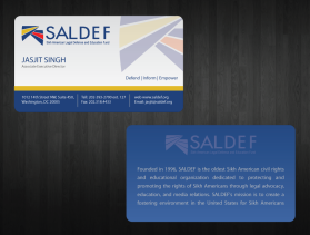 Business Card & Stationery Design entry 443877 submitted by skyford412 to the Business Card & Stationery Design for SALDEF (www.saldef.org) run by saldef