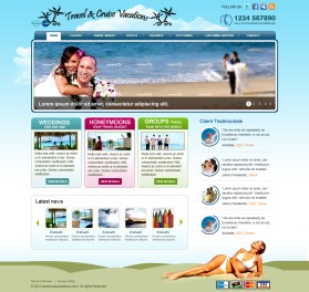 Web Design Entry 452346 submitted by gautam to the contest for Destinations and Weddings.com run by philipcampbell