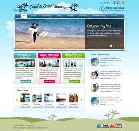 Web Design entry 452349 submitted by brandasaur to the Web Design for Destinations and Weddings.com run by philipcampbell
