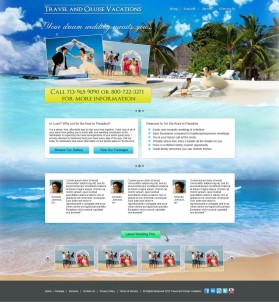 Web Design entry 452353 submitted by gautam to the Web Design for Destinations and Weddings.com run by philipcampbell