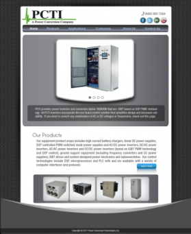 Web Design entry 453408 submitted by dragnoir to the Web Design for Power Conversion Technologies, Inc. run by pctisales