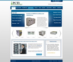 Web Design entry 453410 submitted by dragnoir to the Web Design for Power Conversion Technologies, Inc. run by pctisales