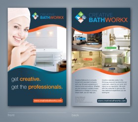 Brochure Design entry 462530 submitted by brandasaur to the Brochure Design for creativebathworkx.com run by innik99