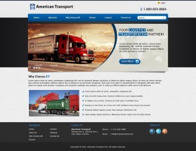 Web Design entry 473038 submitted by Studio33in to the Web Design for American Transport run by jrmusser