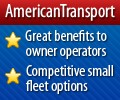 Banner Ad Design Entry 473068 submitted by brandasaur to the contest for American Transport run by jrmusser