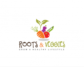 Logo Design entry 488173 submitted by Lifedrops to the Logo Design for Roots and Veggies run by Carrie Anne