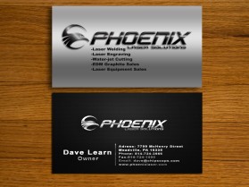 Business Card & Stationery Design Entry 493112 submitted by Brankac to the contest for Phoenix Laser Solutions  run by dave@chipscops.com